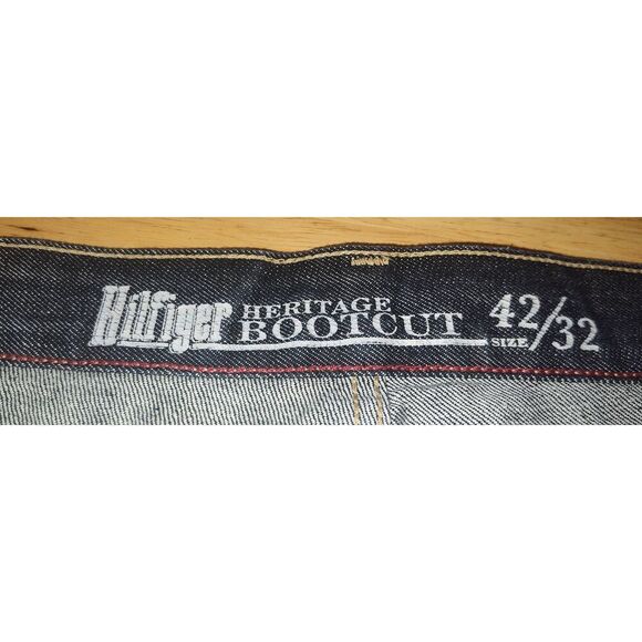 Hilfiger Heritage Bootcut jeans dark blue Size 42/32 Five pocket - Picture 6 of 9